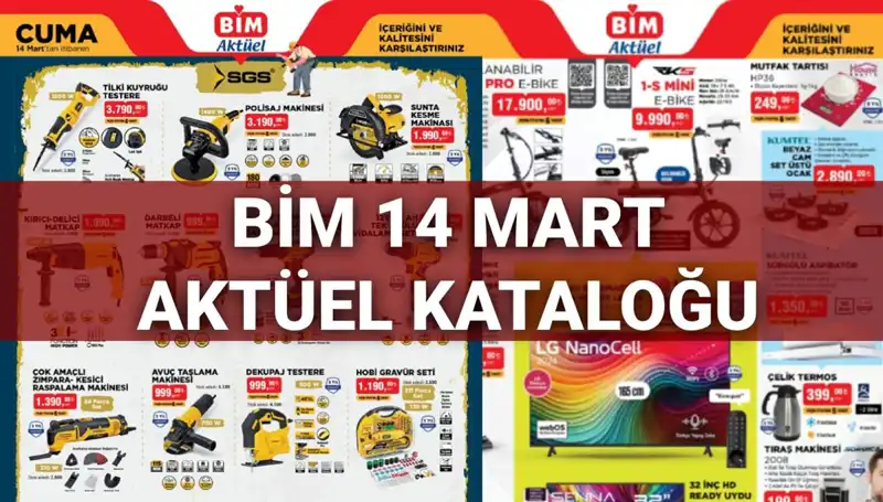 BİM 14 Mart Cuma Aktüel Kataloğu ile Şaşırtıcı Fırsatlar