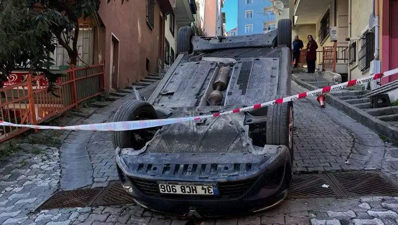 El Freni Çekilmeyen Otomobil Takla Attı: Kazanın Şok Edici Detayları