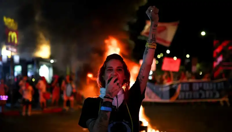 İsrail’de Binlerce Kişi Sokaklarda: Gazze Savaşı Sonlansın İstiyorlar!