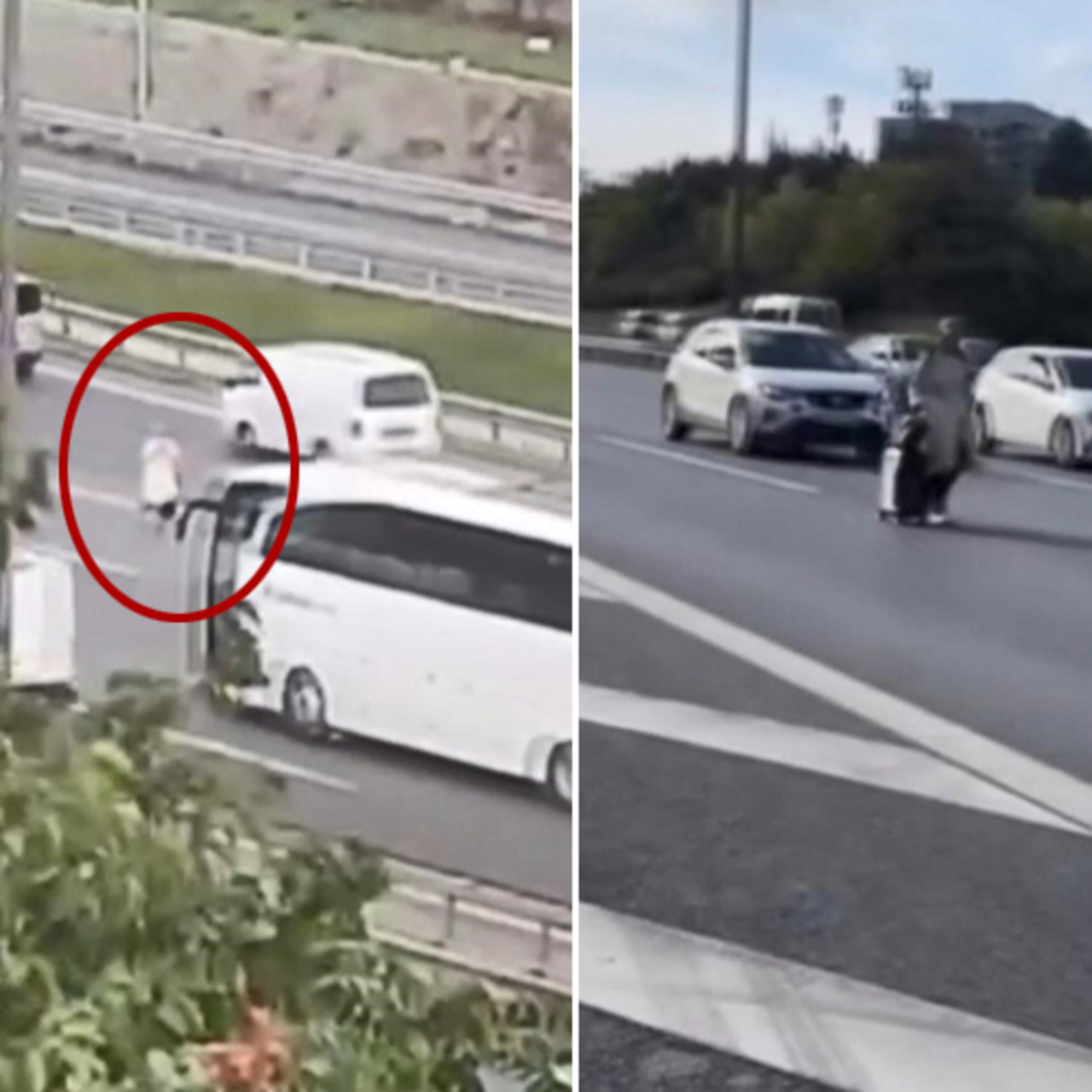 İstanbul TEM'de Tehlikeli Anlar: Trafikte Büyük Panik Yaşandı