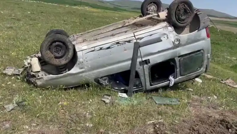 Konya'da Korkunç Kaza: Otomobil Takla Attı, İki Yaralı Var!