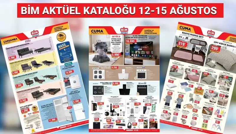 BİM 12-15 Ağustos 2025 Aktüel Kataloğu: Sürpriz Ürünler Raflarda!