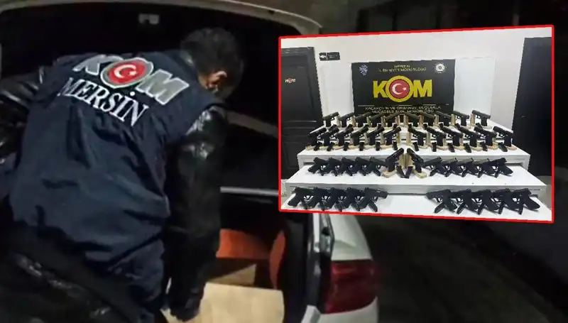 Mersin'de Şaşırtan Operasyon: Otomobil Yerine Silah Deposuna Rastlandı!