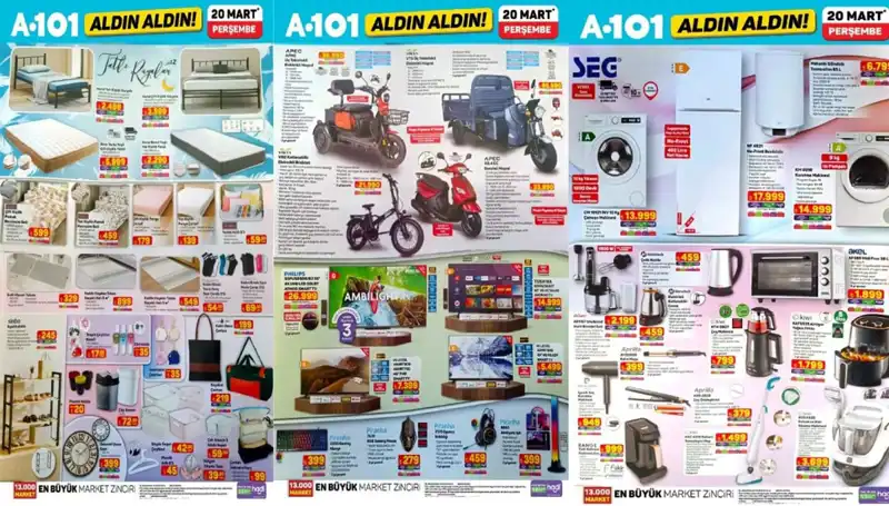 A101 20 Mart Aktüel Kataloğu: Yeni Ürünlerle Ev Dekorasyonunu Yenileyin!