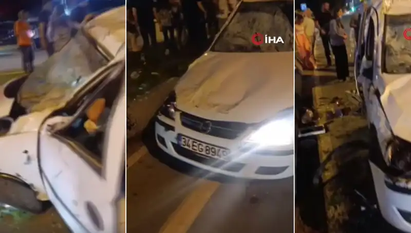 İstanbul Sahil Yolunda Ucuz Atlatılan Kaza Gözleri Üzerine Çekti