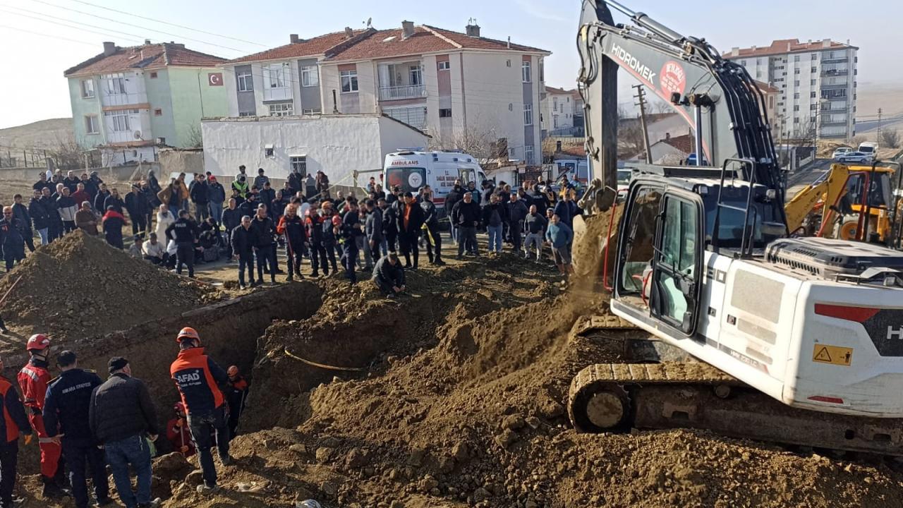 Ankara'da İnşaatta Meydana Gelen Göçükte 1 Ölü