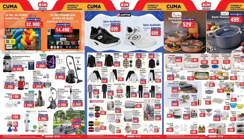 BİM 31 Ekim 2025 Aktüel Ürünler Kataloğu ile Yeni İndirim Fırsatları!