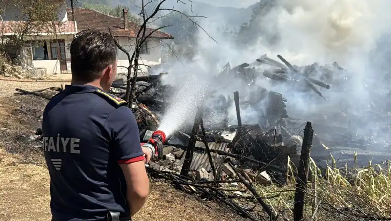 Evde Başlayan Yangın, Orman Alanına Sıçradı: Ekipler Seferber Oldu